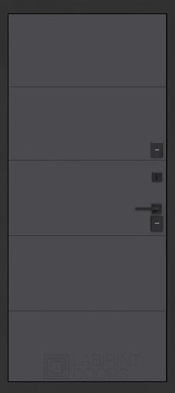 Фото внутренняя сторона - дверь Labirint Аляска Термо Лайт 13, Цвет "Графит софт"